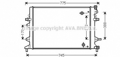AVA QUALITY COOLING vw2370 -  Радиатор, охлаждение двигателя